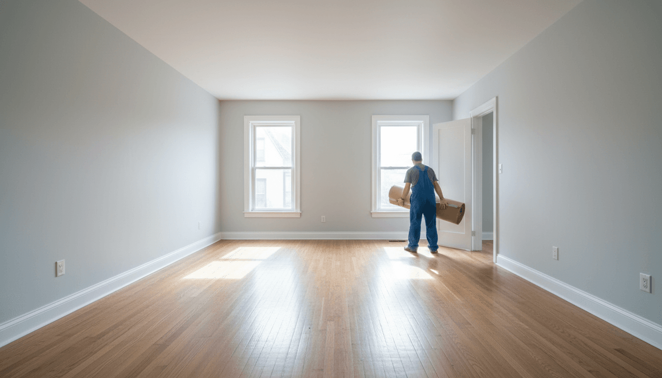 Besenrein übergebene Wohnung nach einer Entrümpelung